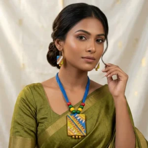 Terracotta Necklace and Earring Set