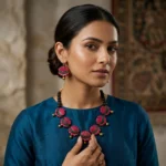 Laxmi Lotus Terracotta Jewelry Set