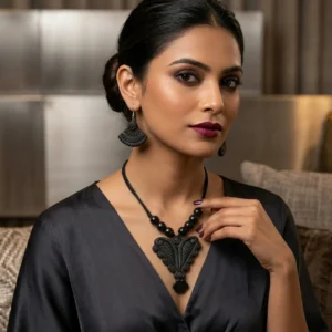 Nazar Raksha Terracotta Pendant Set