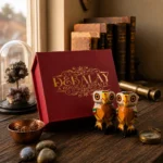 Hand-Painted Wooden Dynasty Pair