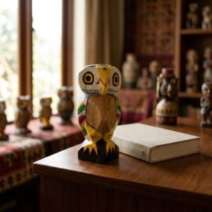 Hand-Carved Wooden Avian