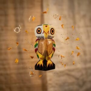 Hand-Carved Wooden Avian