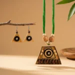 Kashzora Geometric Bamboo Artifact — Real Bamboo Colle… - Real Bamboo, Natural Wood Beads, Woven Cotton Cord