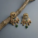 Gajvora Kundan Heritage Chaandbali — Gold-Plated Base… - Gold-Plated Base Metal, Kundan Stones (view 2)