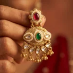 Marvyra Kundan Heritage Drop Earrings — Gold-Plated B… - Gold-Plated Base Metal, Kundan Stones, Seed Pearls