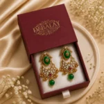 Torviri Kundan Heritage Chaandbali — Gold-Plated Base… - Gold-Plated Base Metal, Kundan Stones, Seed Pearls (view 3)