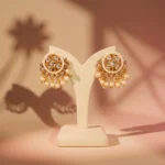Syamviri Kundan Heritage Pearl Studs — Gold-Plated Bas… - Gold-Plated Base Metal, Kundan Stones, Seed Pearls