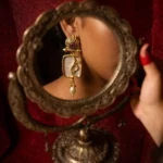 Torvysa Ivory Botanical Heritage Drops — Gold-Plated B… - Gold-Plated Base Metal, Ivory-Toned Plaque, Seed Pearls (view 4)