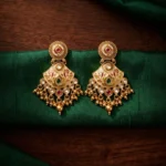 Novastry Kundan Heritage Earrings — Pure Base Metal Co… - Pure Base Metal, Embedded with Kundan work and enamel