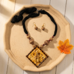 Tantvrya Woven Bamboo Heritage Set — Real Bamboo Colle… - Real Bamboo, Carved Wood Beads, Woven Cotton Cord (view 3)