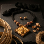 Tantvrya Woven Bamboo Heritage Set — Real Bamboo Colle… - Real Bamboo, Carved Wood Beads, Woven Cotton Cord (view 5)