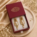 Torvysa Ivory Botanical Heritage Drops — Gold-Plated B… - Gold-Plated Base Metal, Ivory-Toned Plaque, Seed Pearls (view 5)